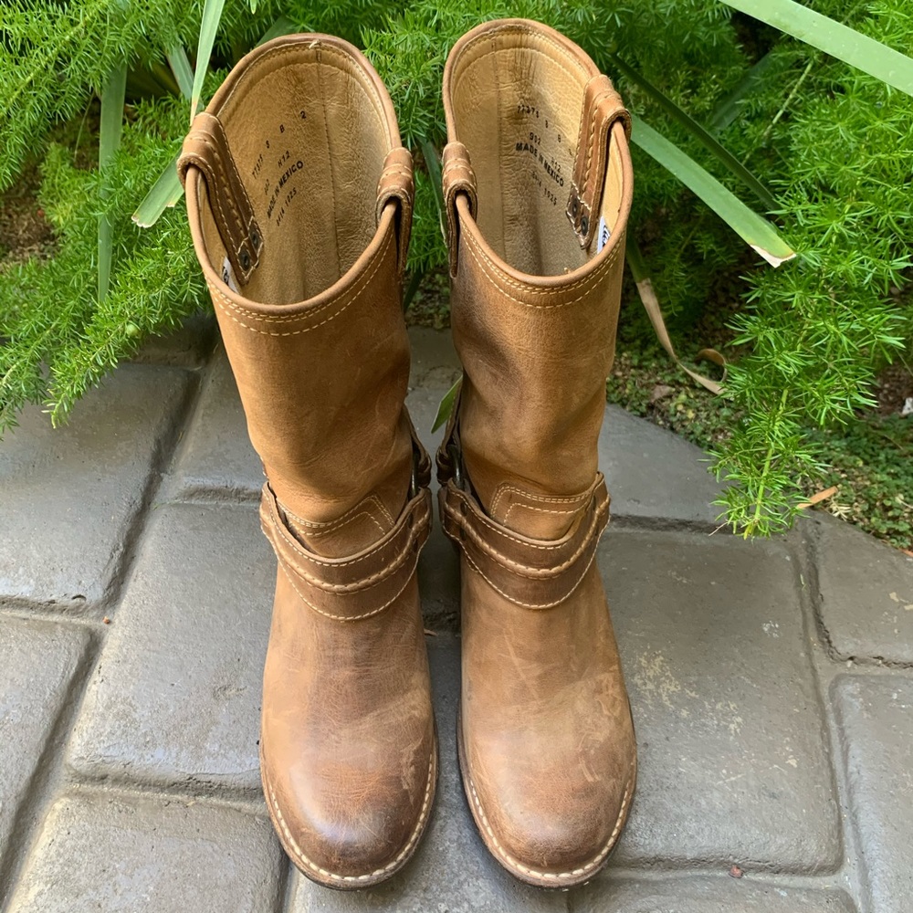 FRYE Carmen Harness Women’s Mid Calf Boots Size 8